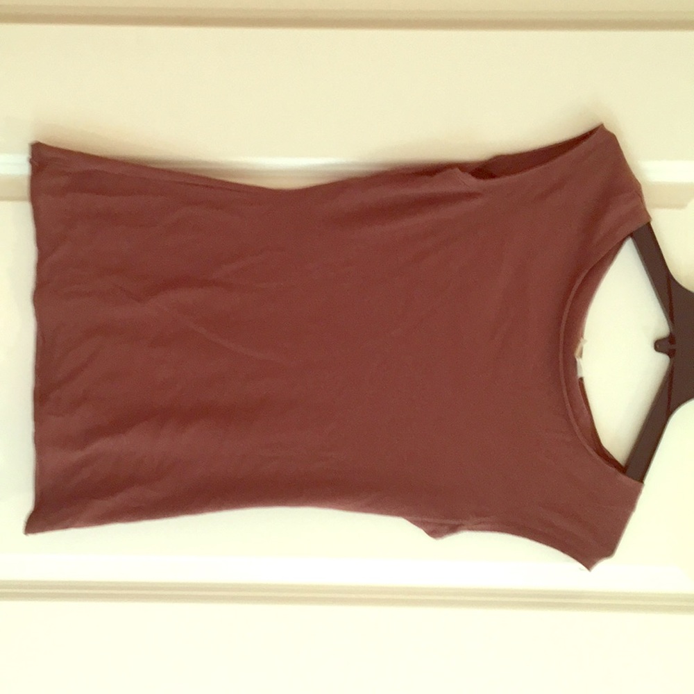 Brown Sleeveless BP Top
